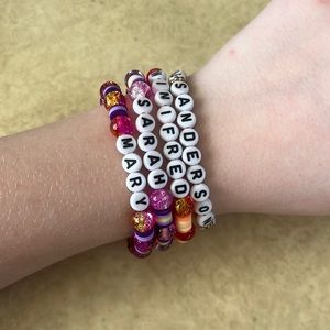 Sanderson sisters bracelets handmaid clay bead and crystal beads
